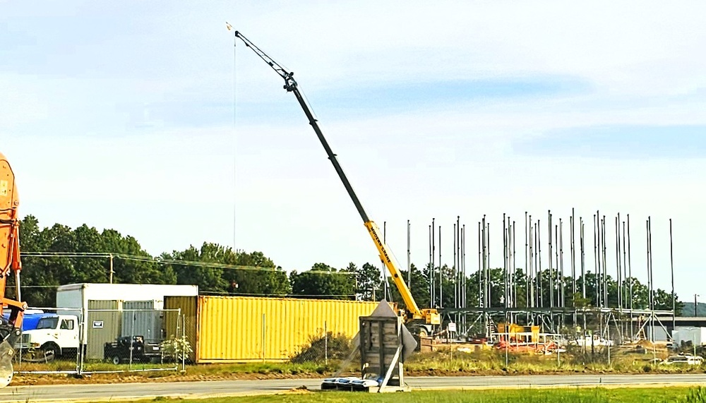 September 2025 construction operations for fiscal year 2024-funded $55.75 million Collective Training Officers Quarters Project at Fort McCoy