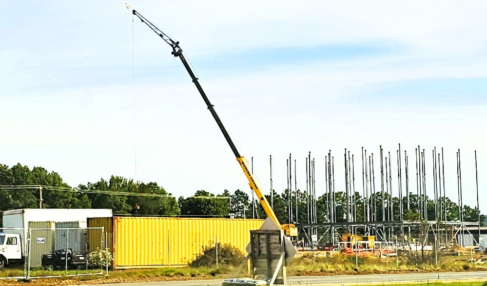 September 2025 construction operations for fiscal year 2024-funded $55.75 million Collective Training Officers Quarters Project at Fort McCoy