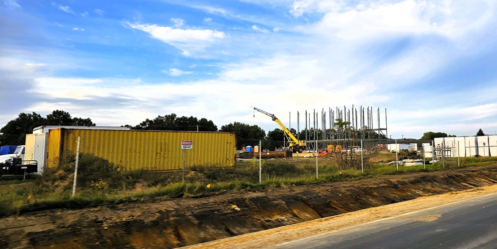 September 2025 construction operations for fiscal year 2024-funded $55.75 million Collective Training Officers Quarters Project at Fort McCoy