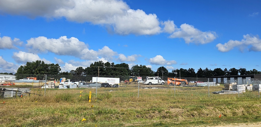 September 2025 construction operations for fiscal year 2024-funded $55.75 million Collective Training Officers Quarters Project at Fort McCoy