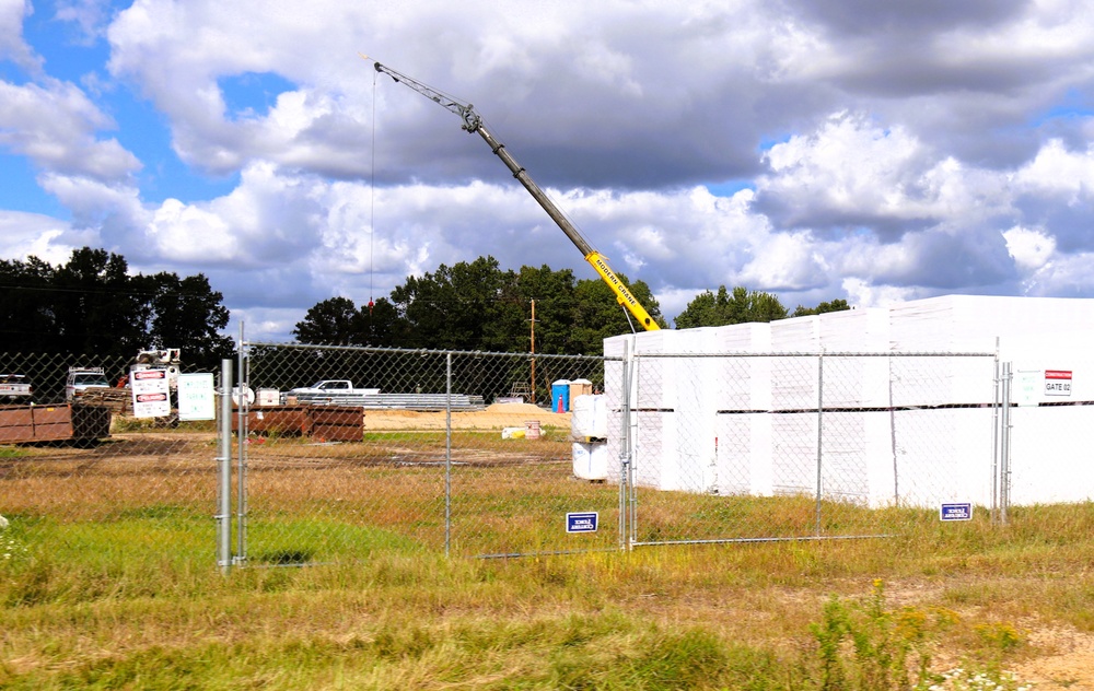 September 2025 construction operations for fiscal year 2024-funded $55.75 million Collective Training Officers Quarters Project at Fort McCoy