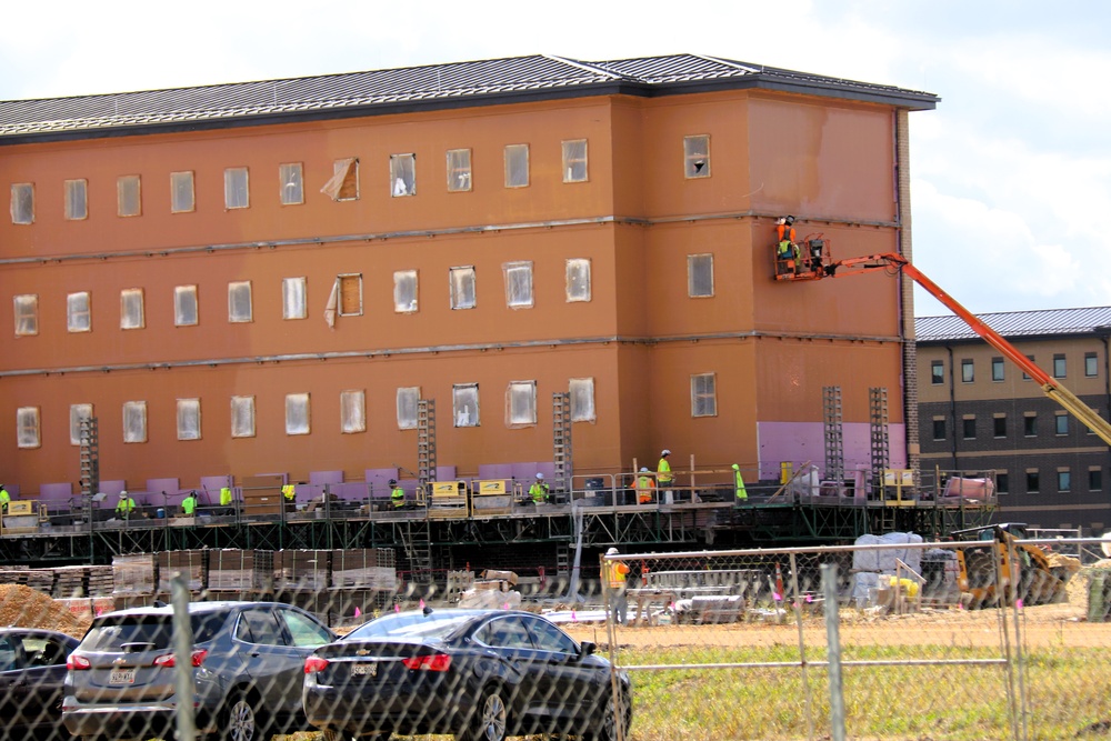 September 2025 construction operations for East Barracks Project at Fort McCoy