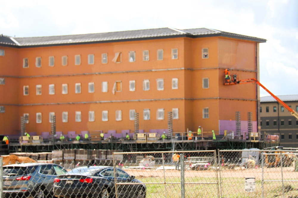 September 2025 construction operations for East Barracks Project at Fort McCoy