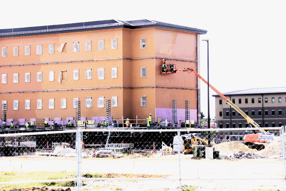 September 2025 construction operations for East Barracks Project at Fort McCoy