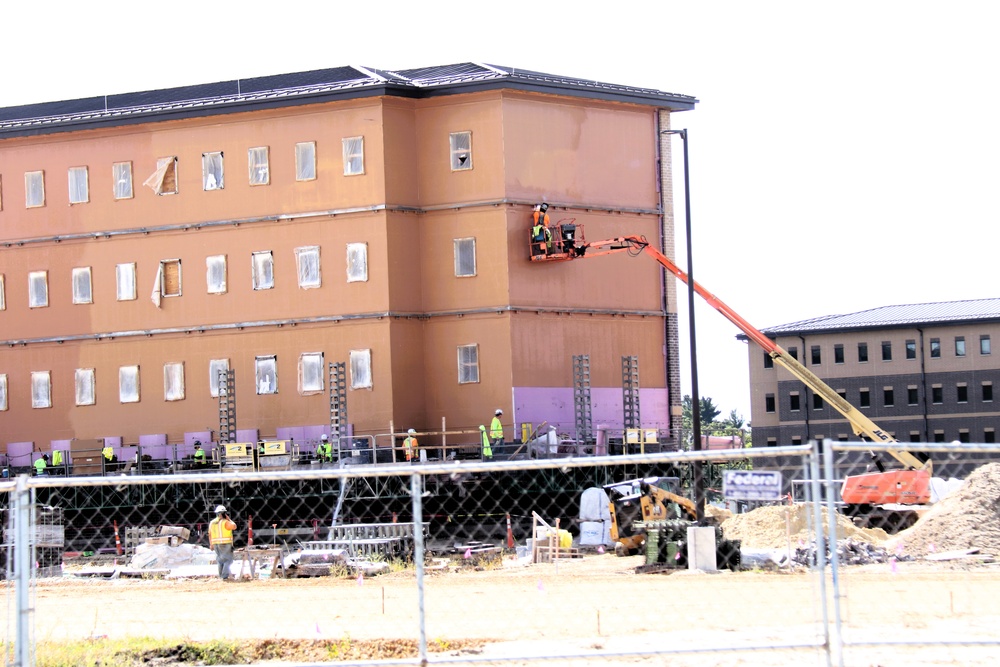 September 2025 construction operations for East Barracks Project at Fort McCoy