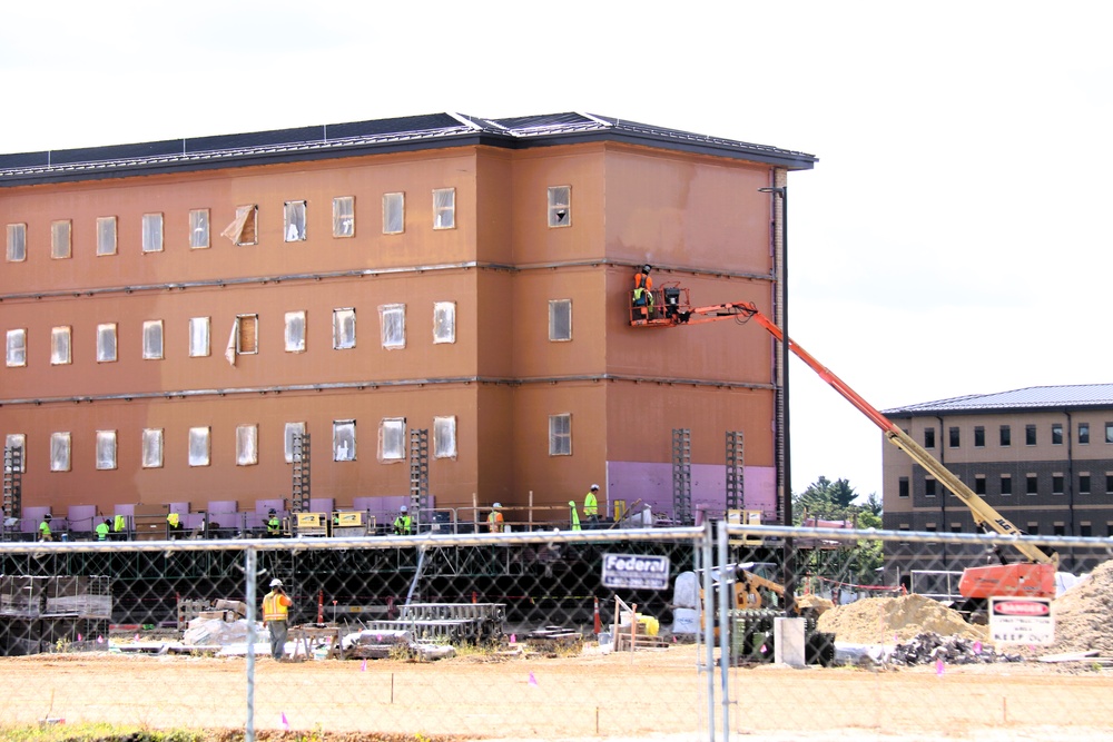 September 2025 construction operations for East Barracks Project at Fort McCoy