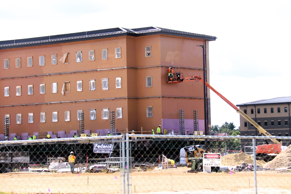 September 2025 construction operations for East Barracks Project at Fort McCoy