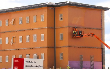 September 2025 construction operations for East Barracks Project at Fort McCoy