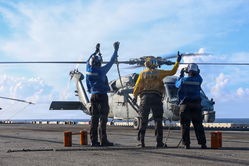 USS Iwo Jima Conducts Flight Operations