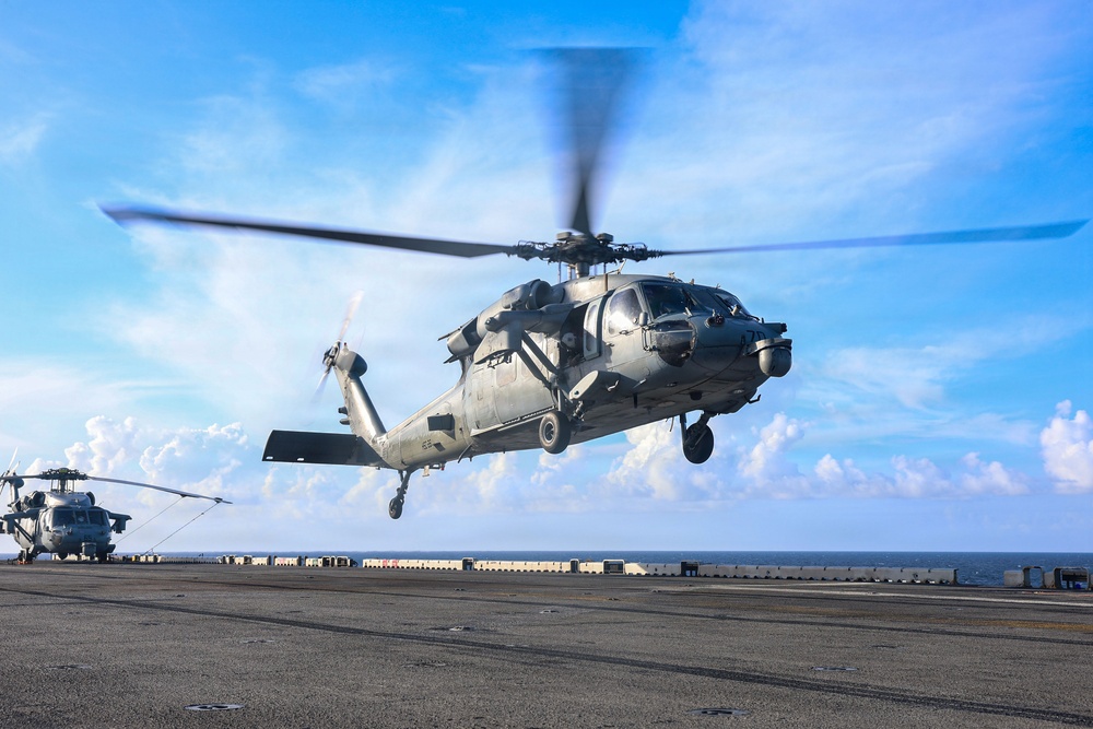 USS Iwo Jima Conducts Flight Operations