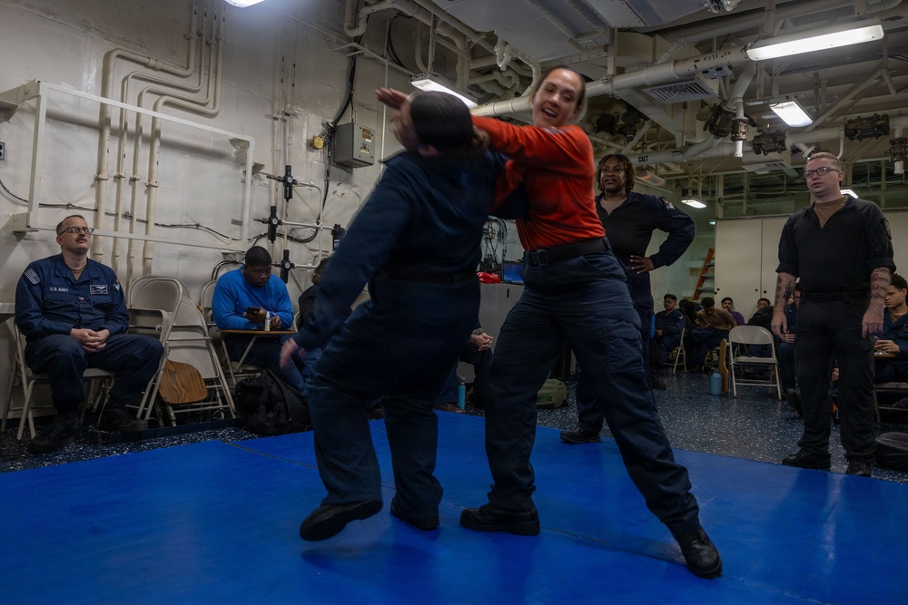 USS Iwo Jima Sailors Take Part In Security Reaction Force Training