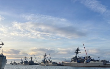 Naval Station Rota Six Ships in Port
