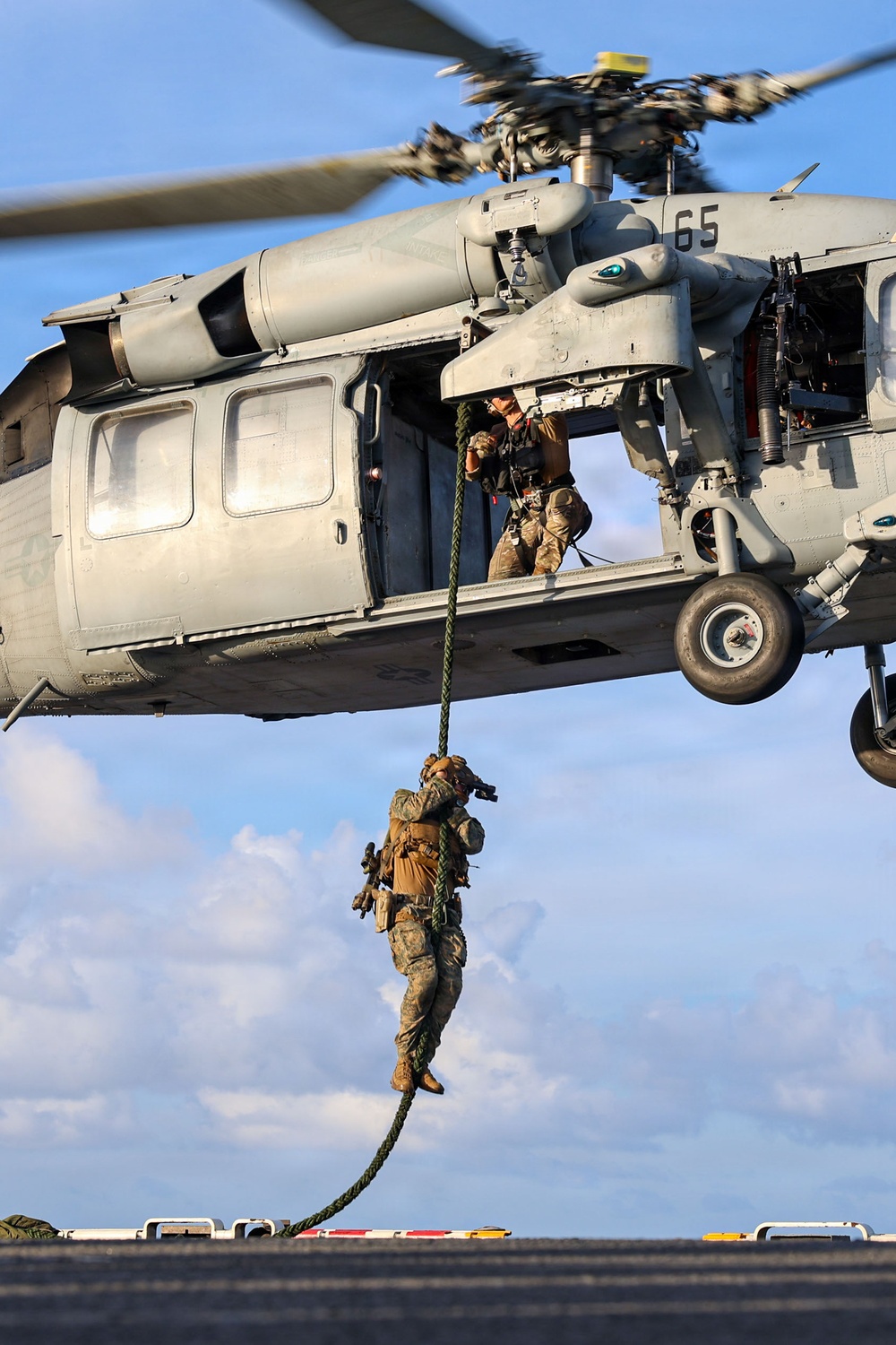 Marines Conduct Fast Rope Training
