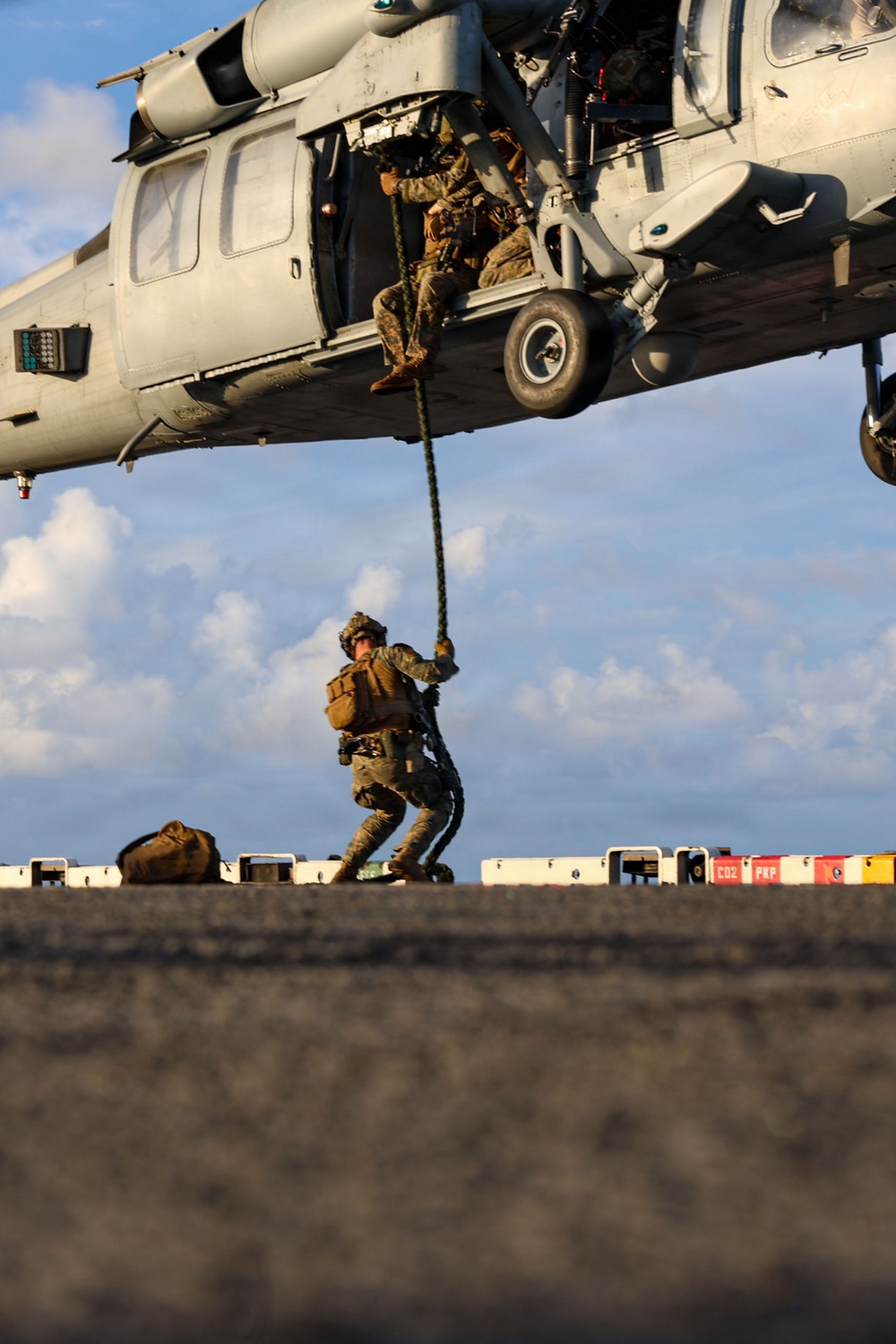 Marines Conduct Fast Rope Training