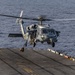 U.S. Marines Conduct a Fast Rope Evolution aboard the USS Iwo Jima