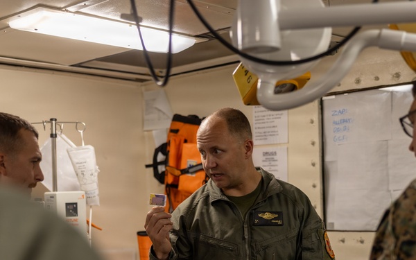22nd MEU(SOC) | CLB 26 Corpsman Conduct En Route Care Training