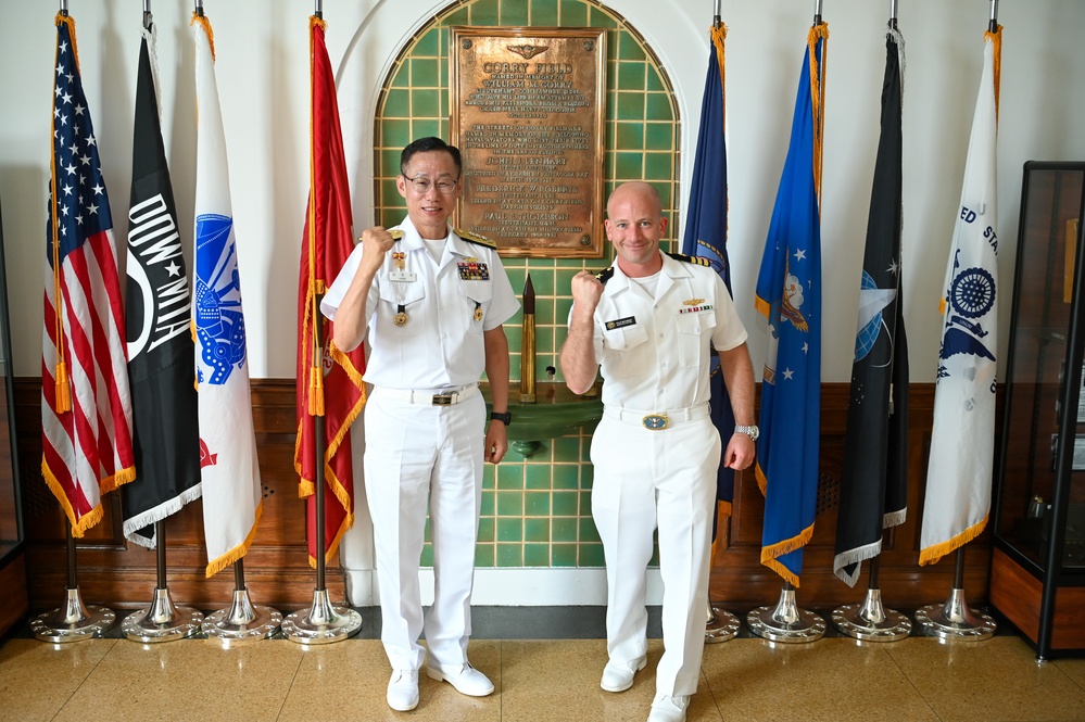 South Korea navy commander visits CIWT to discuss training, cooperation