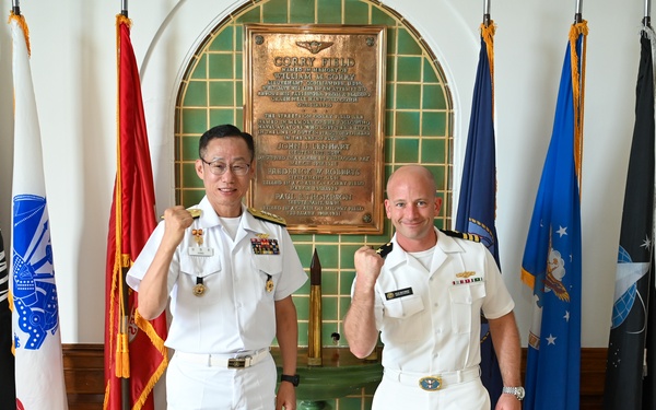 South Korea navy commander visits CIWT to discuss training, cooperation