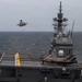 U.S. Marines, Sailors and JMSDF members conduct flight operations aboard the JS Kaga