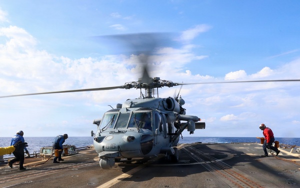 USS Bainbridge (DDG96) Flight Deck Operations