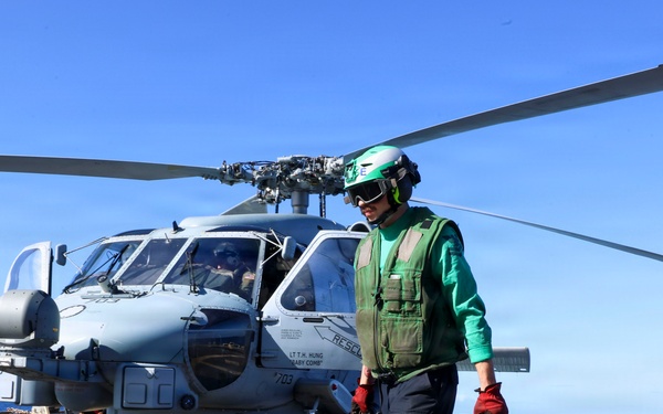 USS Bainbridge (DDG96) Flight Deck Operations