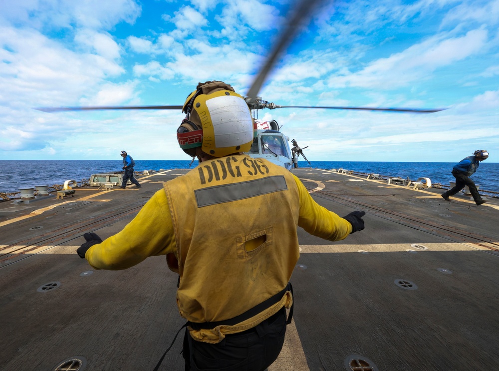 USS Bainbridge (DDG96) Flight Deck Operations