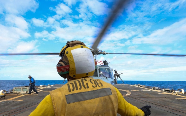 USS Bainbridge (DDG96) Flight Deck Operations