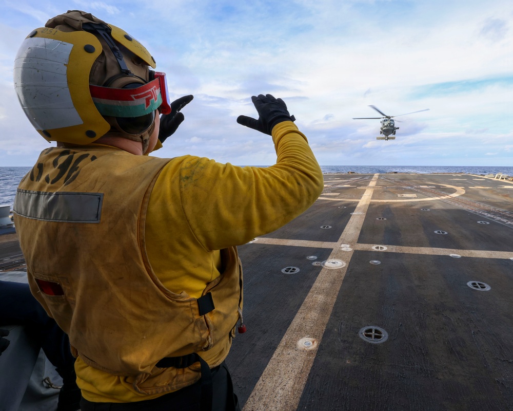 USS Bainbridge (DDG96) Flight Deck Operations