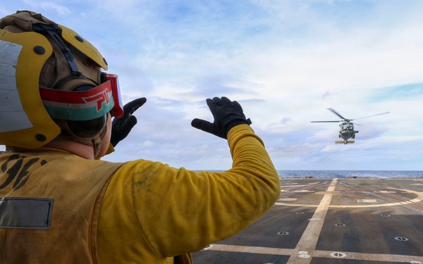 USS Bainbridge (DDG96) Flight Deck Operations