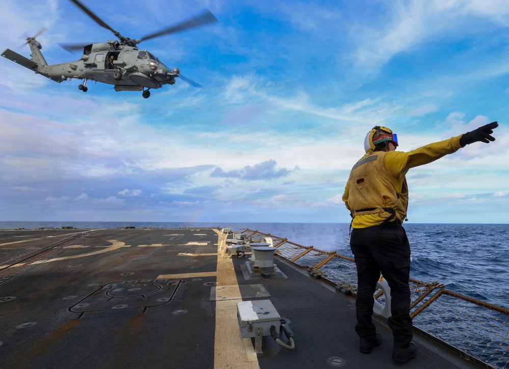 USS Bainbridge (DDG96) Flight Deck Operations