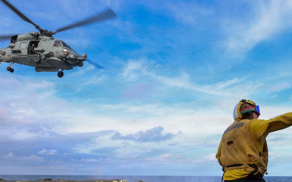USS Bainbridge (DDG96) Flight Deck Operations