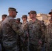 Mississippi National Guard service members receive coins during a promotion ceremony in front of the U.S. Capitol