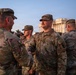 Mississippi National Guard service members receive coins during a promotion ceremony in front of the U.S. Capitol