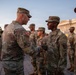 Mississippi National Guard service members receive coins during a promotion ceremony in front of the U.S. Capitol