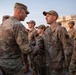 Mississippi National Guard service members receive coins during a promotion ceremony in front of the U.S. Capitol