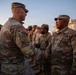 Mississippi National Guard service members receive coins during a promotion ceremony in front of the U.S. Capitol