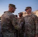 Mississippi National Guard service members receive coins during a promotion ceremony in front of the U.S. Capitol