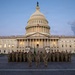 Task Force Magnolia Service Members pose for a photo in front of the U.S. Capitol