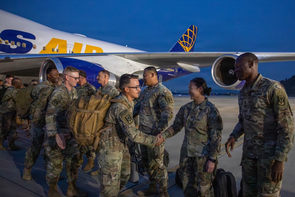 Eighth Army welcomes back 2-1 Air Defense Artillery Battalion to Korean peninsula