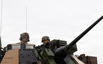 U.S. Soldiers conducted calibration live fire with M2A3 Bradley fighting vehicle