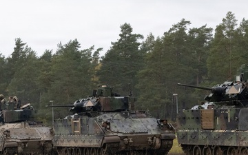 U.S. Soldiers conducted calibration live fire with M2A3 Bradley fighting vehicle