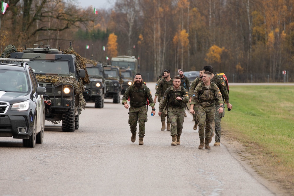 NATO Soldiers compete in Norwegian Foot March