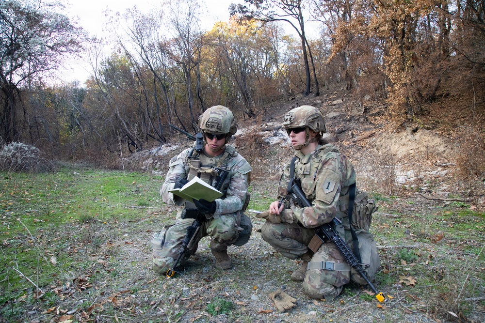 1st Infantry Division Conducts Engineer Qualification Table V at Novo Selo Training Area, Bulgaria