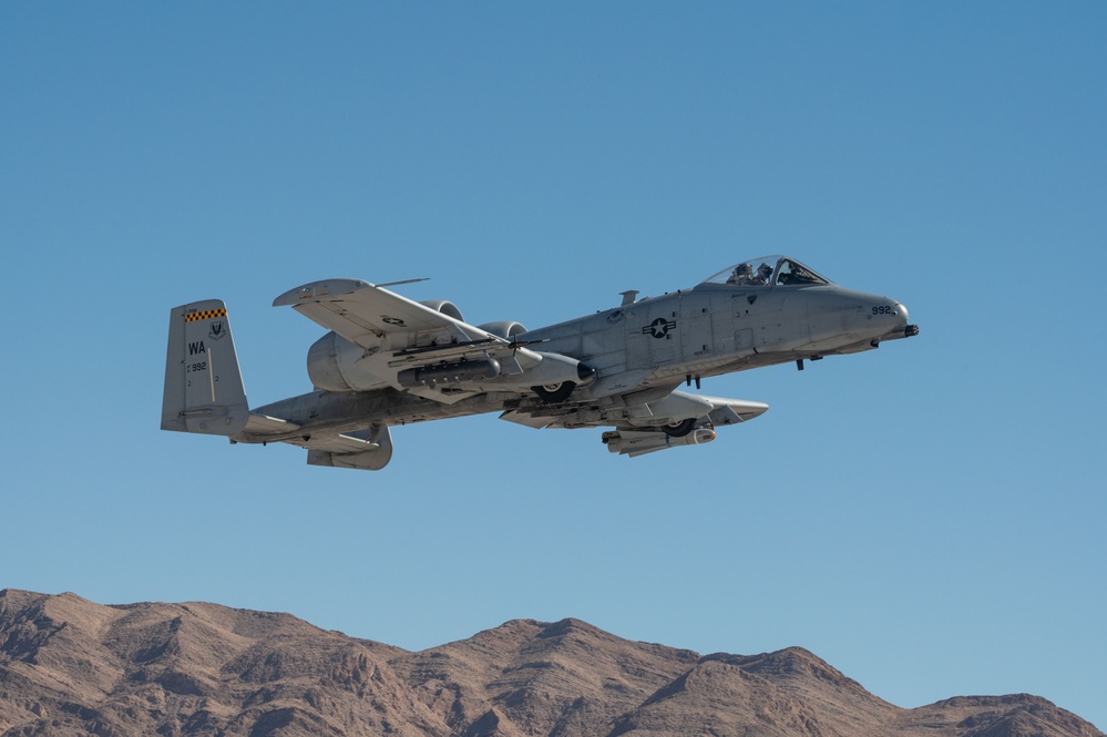 A-10’s assigned to the 66th Weapons Squadron undergo training mission in Nevada