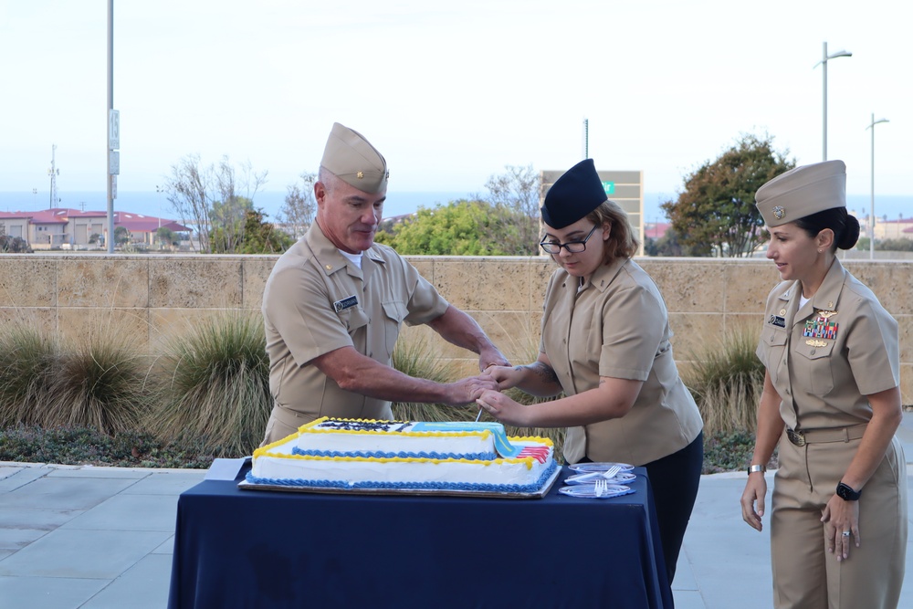 Camp Pendleton Navy Doctor is oldest Sailor at his first Navy Birthday Ceremony