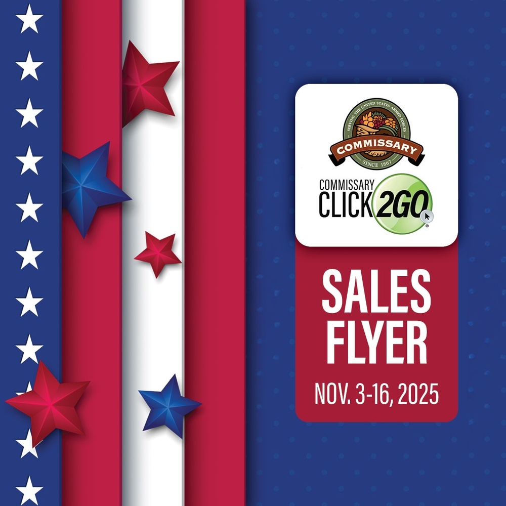 With the upcoming holidays, eligible patrons can depend on their benefit to deliver significant savings like those offered in the Nov. 3-16 Commissary Sales Flyer