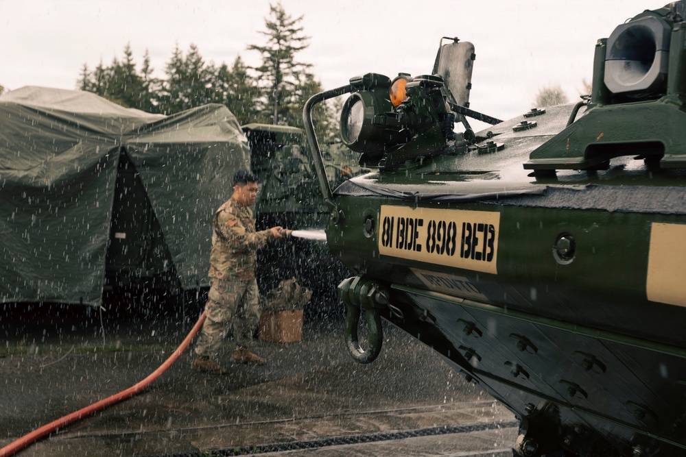 Washington National Guard's 81st SBCT says goodbye to Strykers as transformation to mobile brigade begins