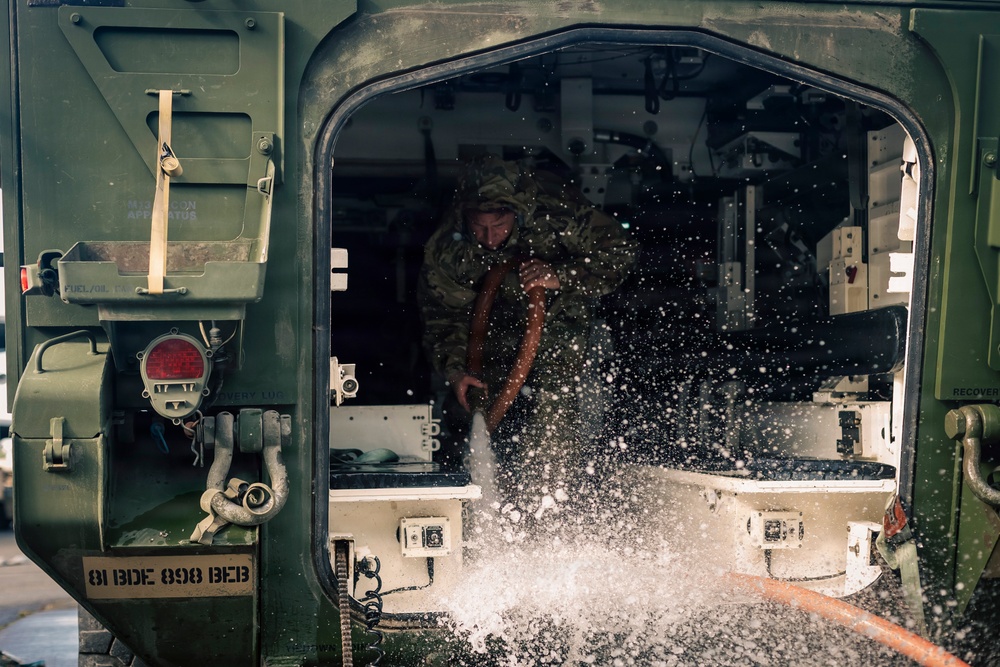 Washington National Guard's 81st SBCT says goodbye to Strykers as transformation to mobile brigade begins