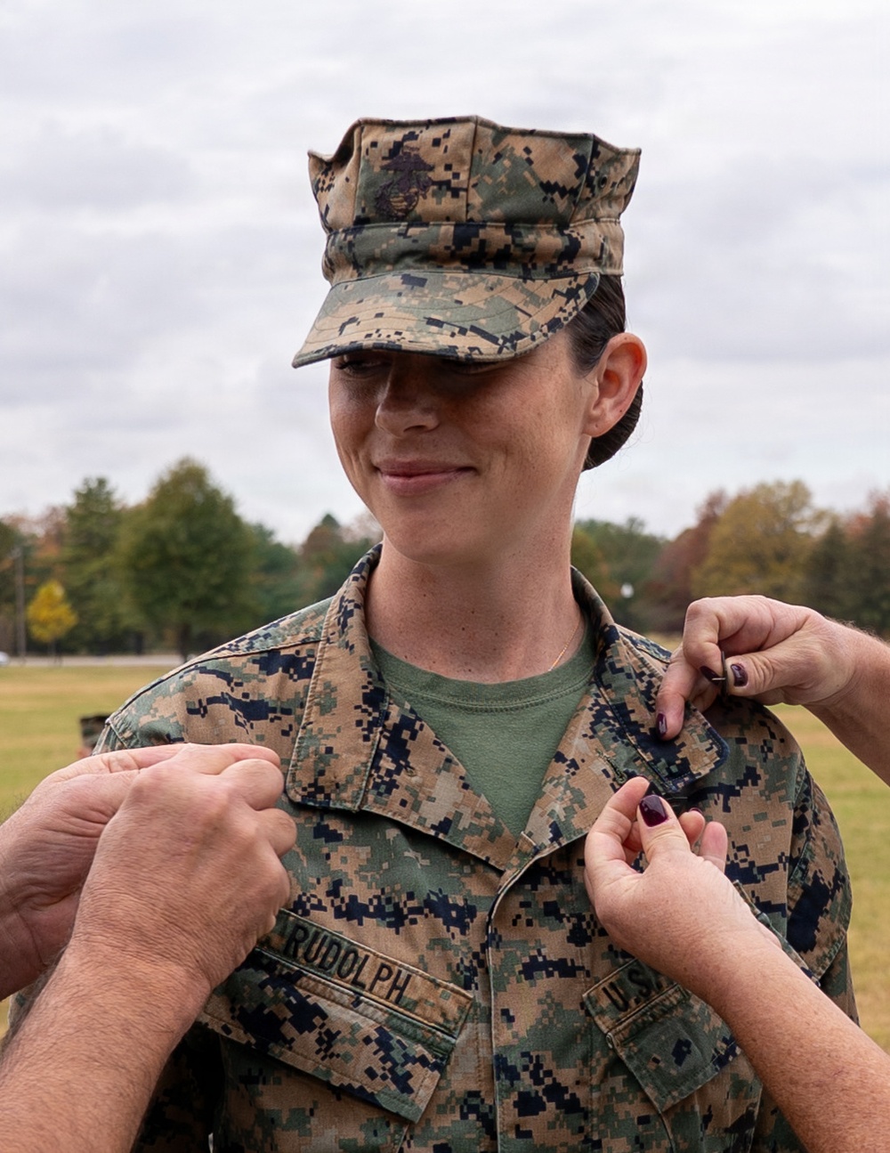 Marine Corps Information Command Celebrates Staff Sergeant Promotion