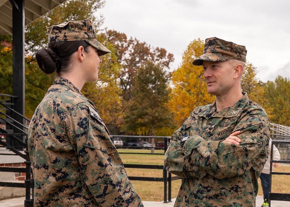 Marine Corps Information Command Celebrates Staff Sergeant Promotion